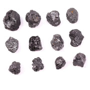 Natural Black Rough Diamond, Uncut Raw Earth Mined Rustic Loose Black Diamond for Jewelry Making