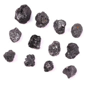 Natural Black Rough Diamond, Uncut Raw Earth Mined Rustic Loose Black Diamond for Jewelry Making