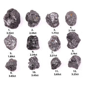 Natural Black Rough Diamond – Uncut Raw Earth Mined Rustic Loose Black Diamond for Jewelry Making