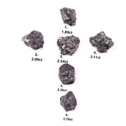 6 Black Rough Diamond Lot Loose Rough Earth Mined Diamond Lot Uncut Rough Diamond Lot Use For Jewerly 