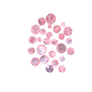 Raw Pink Diamonds 2–7 MM assorted coated round loose stones for pendants, rings, and custom jewelry making