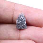1.96 Ct natural grey rough diamond, uncut raw earth mined diamond for jewelry making