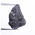 7.10 Ct Natural Black Raw Diamond – Loose Uncut Irregular Shape Black Rough Diamond (11.60×9.65×6.68 MM) for Custom Jewelry & Gifts