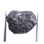 7.32 Ct Black Raw Diamond – Unique Irregular Uncut Loose Rough Diamond (11.95×9.14×7.05 MM) for Jewelry Crafting, Custom Rings & Gifts
