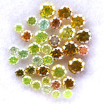 2.51 carat natural fancy color diamond lot – mixed green, yellow, and brown loose earth-mined diamonds for jewelry making – Jay Amar Gems
