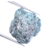 6.15 Ct natural fancy blue rough diamond loose uncut raw earth mined conflict-free diamond for jewelry 