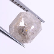 0.57 Ct Grey Colored Diamond Asscher Shaped Diamond Loose Diamond Use For Handmade Jewerlly 