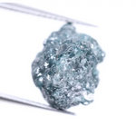7.77 Ct natural fancy blue rough diamond, loose uncut raw conflict-free earth mined diamond for custom jewelry and earrings