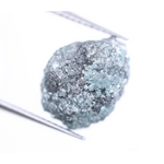 6.02 Ct natural blue rough diamond, loose raw uncut rustic earth mined conflict-free diamond for custom jewelry and wedding rings