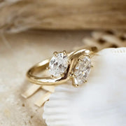 1.69 Ct MOI lab created marquise diamond ring, gold band, elegant and romantic jewelry piece.