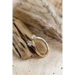 1.69 Ct MOI lab created marquise diamond ring, gold band, elegant and romantic jewelry piece.