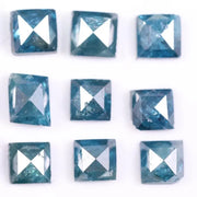 3.43 Ct Lot 2.06 to 4.00 MM Natural Diamond, Fancy Blue Color Princess Cut Loose Diamond, Loose Princess Cut Diamond for Personalized Gift