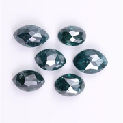 2.96 Ct 6 Pcs Lot Natural Loose Diamond I Oval and Marquise Cut Blue Diamond for Personalized Gift I Conflict Free Diamond for Ring