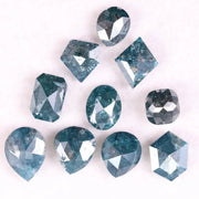 9.08 carat mix blue diamond lot – 10 pcs natural loose fancy blue antique cut conflict-free diamonds for jewelry – Jay Amar Gems