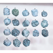 18 Pcs Natural Blue Rough Diamonds loose rustic earth mined raw fancy diamonds for jewelry making