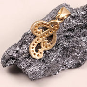 Victorian Style Personalized Letter Necklace – P Initial Pendant with Diamonds, Handmade Dainty Jewelry, Anniversary Gift