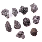 15.00 Ct Natural Black Rough Diamond Lot, uncut raw rustic earth mined loose black diamonds for jewelry making
