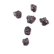 6 Black Rough Diamond Lot Loose Rough Earth Mined Diamond Lot Uncut Rough Diamond Lot Use For Jewerly 