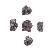 Natural Black Rough Diamond, Loose Uncut Raw Irregular Shape Earth Mined Diamond for Jewelry Making