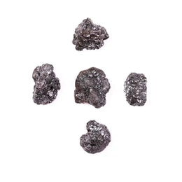 Natural Black Rough Diamond – Loose Uncut Raw Irregular Shape Earth Mined Diamond for Jewelry 