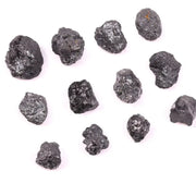 Natural Black Rough Diamond, Uncut Raw Earth Mined Rustic Loose Black Diamond for Jewelry Making