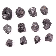Natural Black Rough Diamond, Uncut Raw Earth Mined Rustic Loose Black Diamond for Jewelry Making