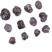Natural Black Rough Diamond, Uncut Raw Earth Mined Rustic Loose Black Diamond for Jewelry Making