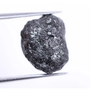 7.32 Ct Black Raw Diamond  Unique  Uncut Loose Rough Diamond  for  Custom Rings.