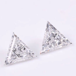 3.00 To 10.00 MM CVD Triangle Cut Diamond Lot White Colored Diamond Lab Grown Use For Custom Jewerly