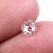0.48 Ct, 5 MM White Round Rose Cut CVD Diamond, Lab Grown Loose Diamond, Rose Cut Diamond for Engagement Ring or Gift for Her