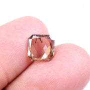 1.42 Ct, 7.84 X 7.84 X 1.83 MM CVD Diamond, Radiant Cut Brown Color Lab Grown Diamond , CVD Diamond for Ring or Pendant ,Eco Friendly Diamond