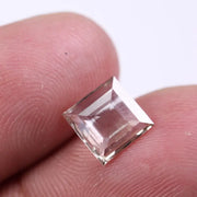 1.5 Ct Princess Rose Cut Lab Grown Diamond Lab Created CVD Diamond for Engagement Ring