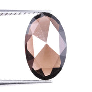 1.57 CT Lab Grown Oval Shape Diamond, Rare Brown Loose Diamond