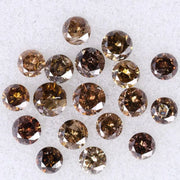 1.88 Ct Brown Colored Diamond Lot Round Shaped Diamond Lot Use For Jewerly Salt And Pepper Diamond 