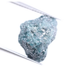 6.89 Ct natural blue rough diamond, loose uncut raw irregular shape earth mined conflict-free diamond for jewelry making
