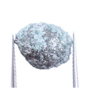 6.02 Ct natural blue rough diamond loose raw uncut rustic earth mined conflict-free diamond for custom jewelry.