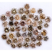 5.31 Ct Natural Mixed Color Diamond Lot Loose Rustic Round Cut Diamonds for Custom Jewelry,