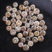 5.31 Ct Natural Mixed Color Diamond Lot Loose Rustic Round Cut Diamonds for Custom Jewelry,