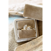 1.69 Ct MOI lab created marquise diamond ring, gold band, elegant and romantic jewelry piece.