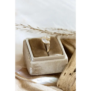1.69 Ct MOI lab created marquise diamond ring, gold band, elegant and romantic jewelry piece.