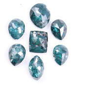 2.47 Ct, 5.03 X 4.00 to 5.04 X 4.03 MM Mix Diamond Lot I Pear, Marquise and Cushion Cut Diamond I Blue Fancy Color Diamond I 7 Piece (Copy)