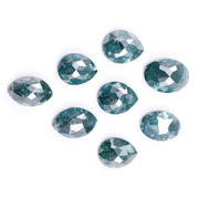 4.94 Ct Natural Blue Diamonds 8 Peice Lot, Mixed Pear, Oval & Marquise Cut Loose Diamonds, Salt and Pepper Diamond Lot for Jewelry Making