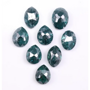 4.94 carat natural blue diamond lot – 8 pcs mixed pear, oval, and marquise cut loose salt and pepper diamonds for jewelry making – Jay Amar Gems