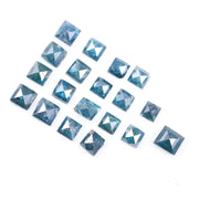 3.43 Ct Lot 2.06 to 4.00 MM Natural Diamond, Fancy Blue Color Princess Cut Loose Diamond, Loose Princess Cut Diamond for Personalized Gift