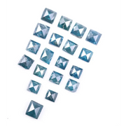 3.43 Ct Lot 2.06 to 4.00 MM Natural Diamond, Fancy Blue Color Princess Cut Loose Diamond, Loose Princess Cut Diamond for Personalized Gift