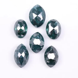 2.96 carat natural loose diamond lot – 6 pcs oval and marquise cut blue conflict-free diamonds for rings and personalized jewelry gifts – Jay Amar Gems