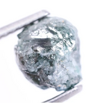 2.21 Ct Natural Blue Rough Diamond, Uncut Raw Earth-Mined Loose Stone, Conflict-Free Gem for Jewelry Making or Engagement Ring
