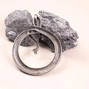 Victorian Snake Brooch with Ruby Gemstone – Gothic Silver Statement Pin & Black Diamond Pendant Gift