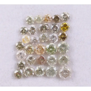 1.00 ct Round Cut Lab Grown Diamond Mic Colored Diamond Lot Use For Custom Jewerly