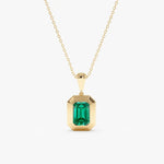 1.11 Ct genuine green gemstone pendant necklace with vibrant color and elegant design, perfect for luxury fine jewelry and stylish everyday wear